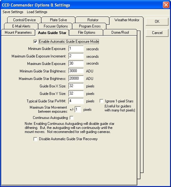 Automatic Guide Exposure